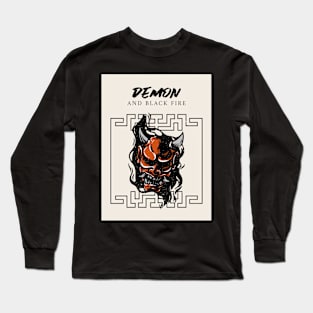 Demon & Black Fire Long Sleeve T-Shirt